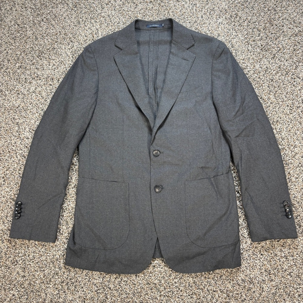 Suitsupply Havana Slim Men's 40R Sport Coat Grey Reda Super 130s Pure Wool